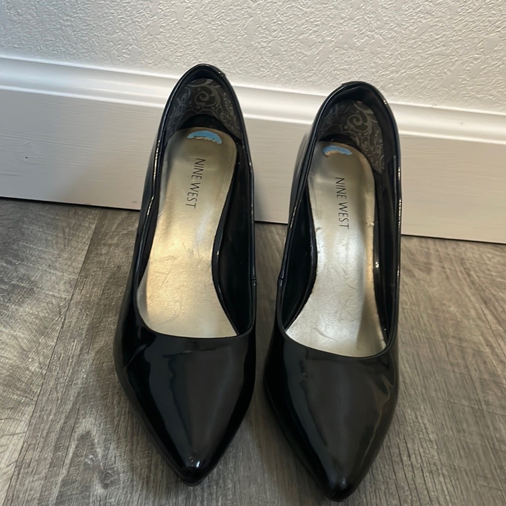 Patent black nine west pumps!